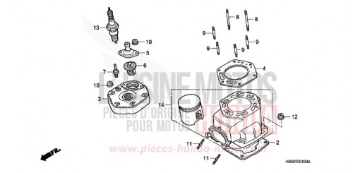 CYLINDER/CYLINDER HEAD NSR125R1 de 2001